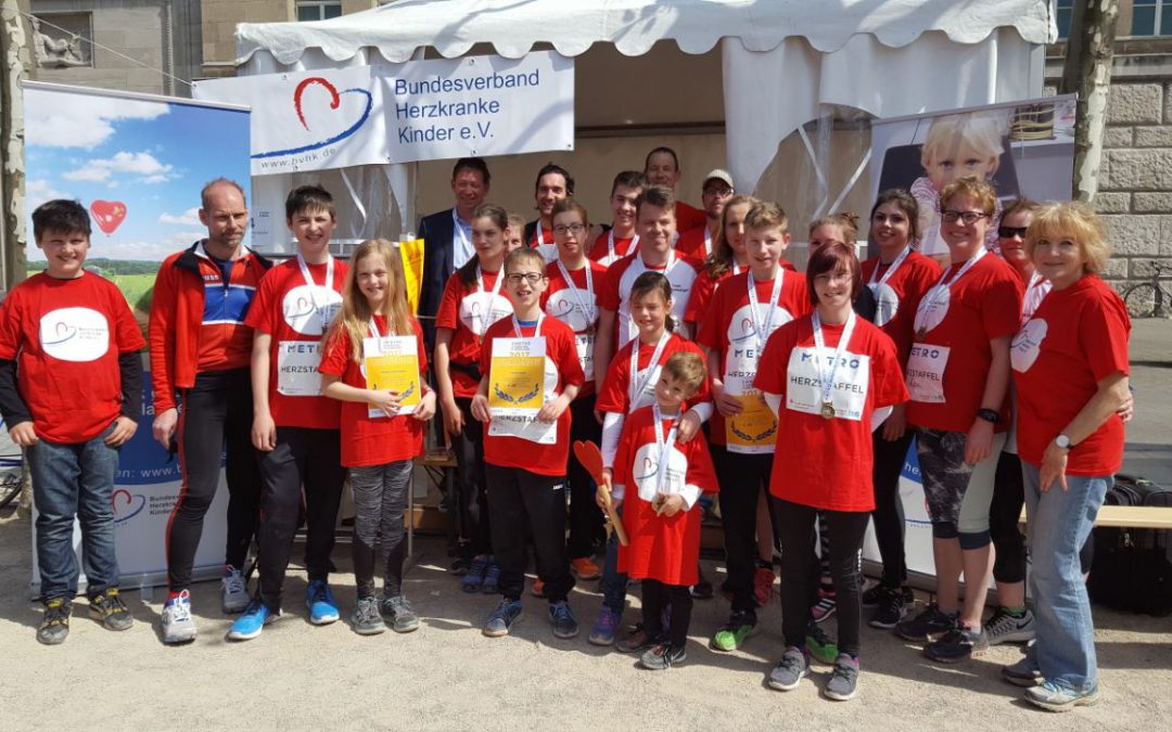 Staffellauf beim Düsseldorf-Marathon, 30.04.2017