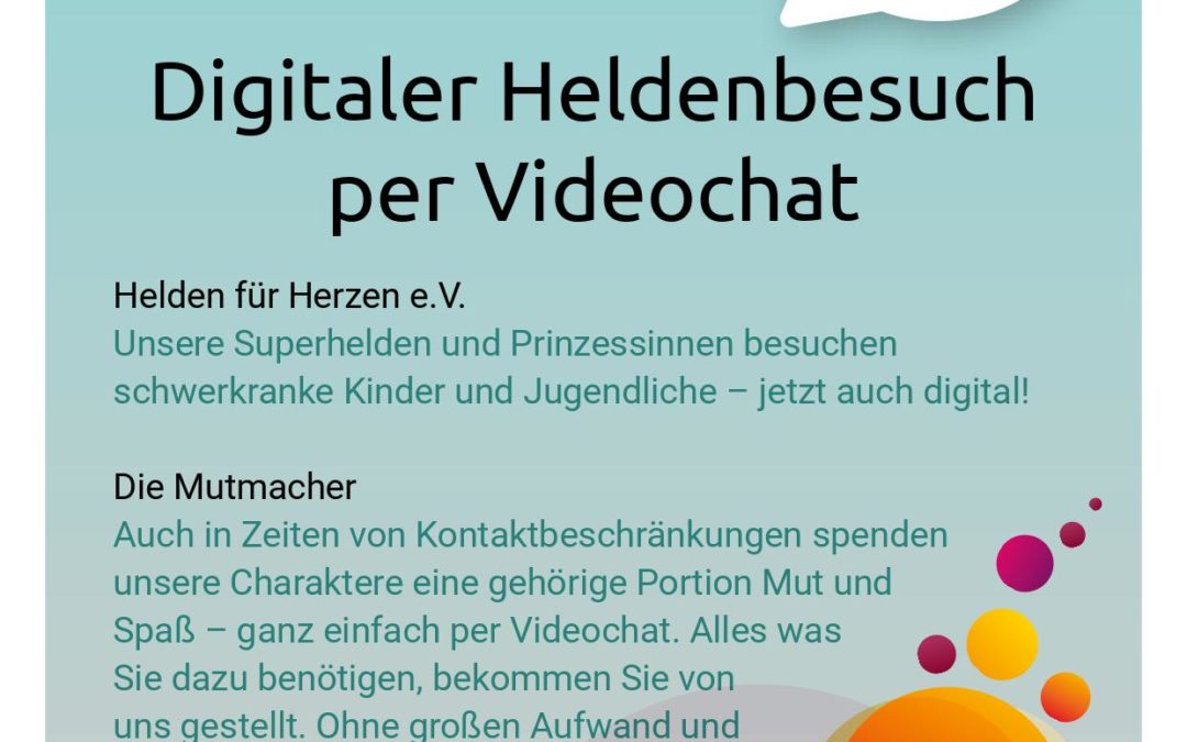 Superhelden besuchen dich im Videochat